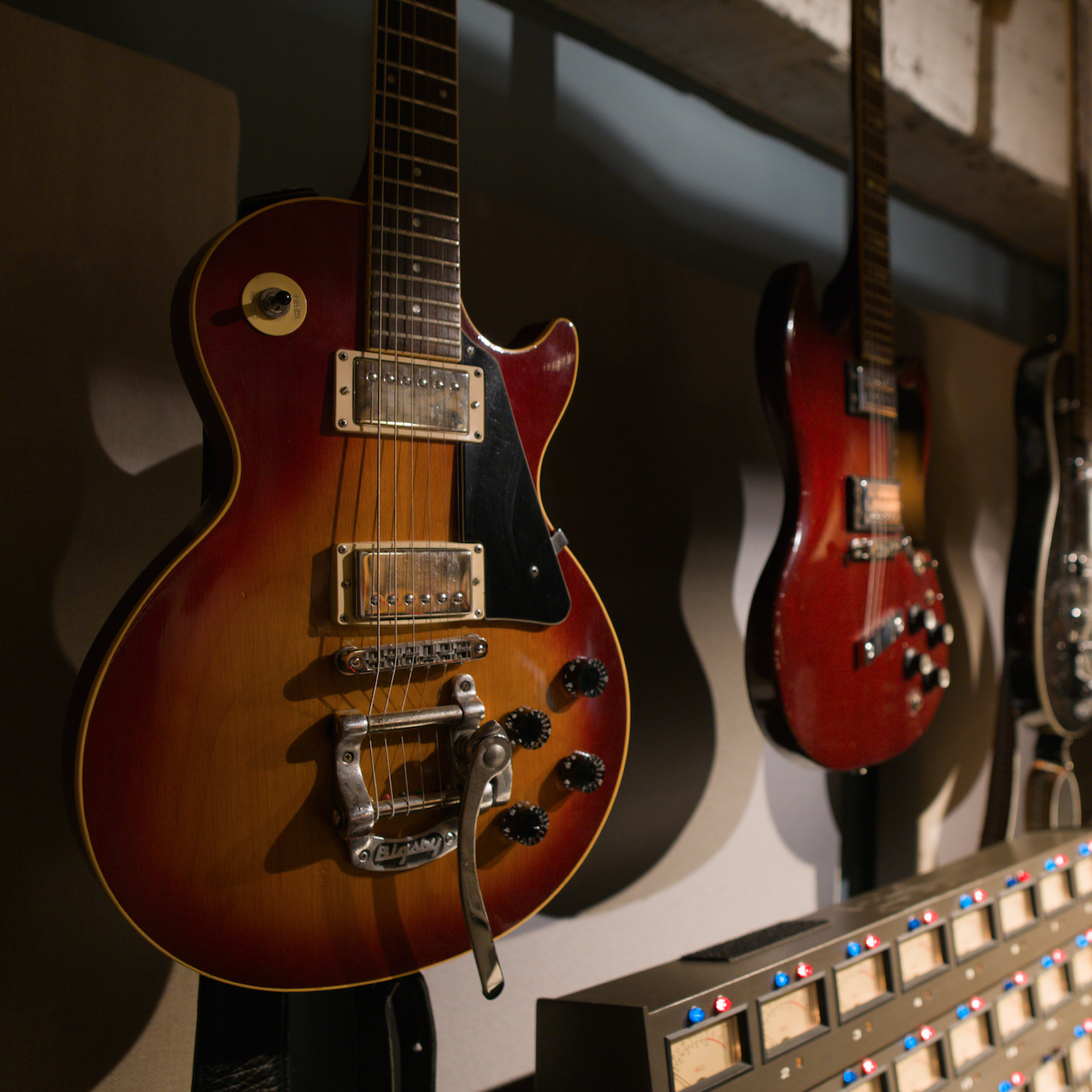 hanging guitars